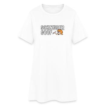Schnudergoof Lausbub - Frauen T-Shirt-Kleid - Weiß - Vorne