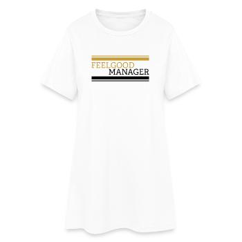T-shirt blanc Feelgood manager - Robe T-shirt Femme - blanc - Devant