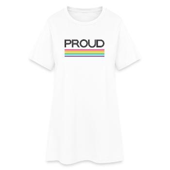 Pride Month LGBT - Stolz! - Frauen T-Shirt-Kleid - Weiß - Vorne