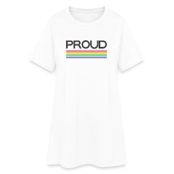 Pride Month LGBT - Proud! - Women’s T-Shirt Dress - white - Front
