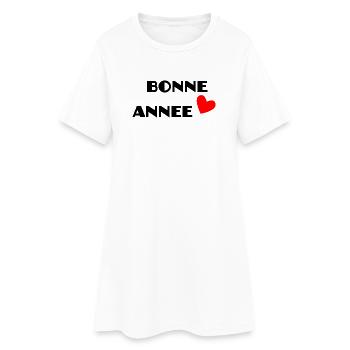 BONNE ANNEE. SAINT SYLVESTRE. NOUVELLE ANNÉE - Robe T-shirt Femme - blanc - Devant