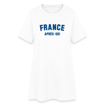 APRÈS-SKI France - Robe T-shirt Femme - blanc - Devant
