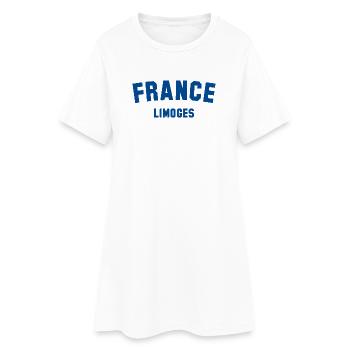LIMOGES France Frankreich - Robe T-shirt Femme - blanc - Devant