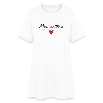 GELIEBTE. VIELEN DANK. DANKE HERRIN - Frauen T-Shirt-Kleid - Weiß - Vorne