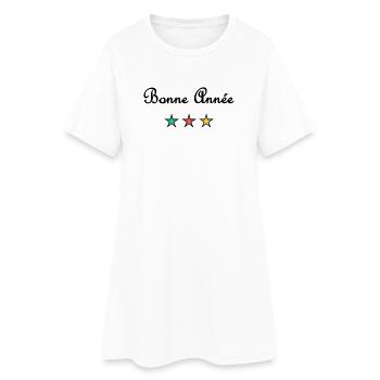 ALLES GUTE ZUM NEUEN JAHR. SILVESTER. NEUJAHR - Frauen T-Shirt-Kleid - Weiß - Vorne