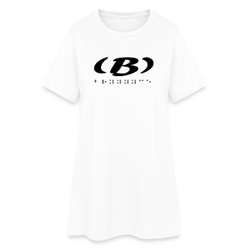 Design abstrait floral en dégradé pastel - Robe T-shirt Femme - blanc - Devant