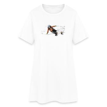 Ski - Robe T-shirt Femme - blanc - Devant