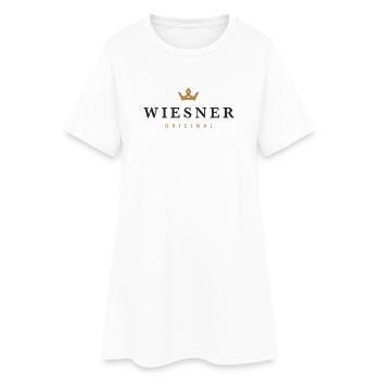 Wiesner Original Familienname - Frauen T-Shirt-Kleid - Weiß - Vorne