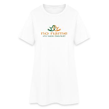 no_name_my_new_brand - Frauen T-Shirt-Kleid - Weiß - Vorne