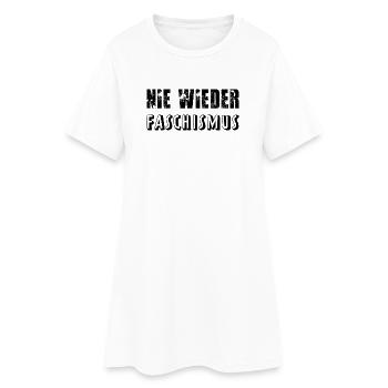 Never again fascism - Women’s T-Shirt Dress - white - Front