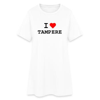 Ich liebe Tampere - I love Tampere - Frauen T-Shirt-Kleid - Weiß - Vorne