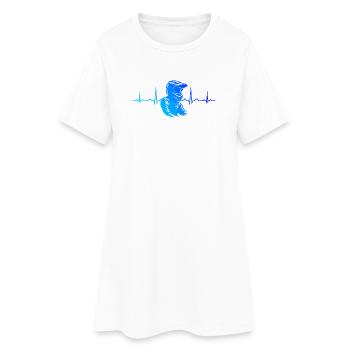 Motif clair de motocross pour chaque jour - Robe T-shirt Femme - blanc - Devant