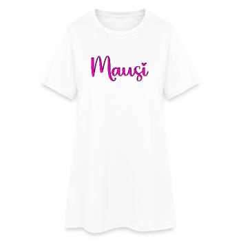 Mausi_herz - Robe T-shirt Femme - blanc - Devant
