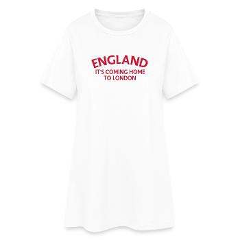 L’Angleterre rentrant à Londres - Robe T-shirt Femme - blanc - Devant