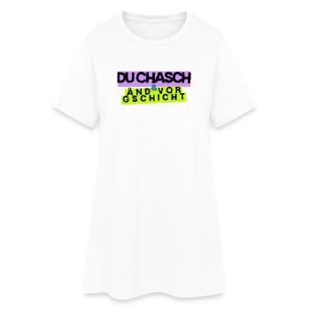Motivation bernoise-allemande – Du chasch änd vor Gsicht - Robe T-shirt Femme - blanc - Devant