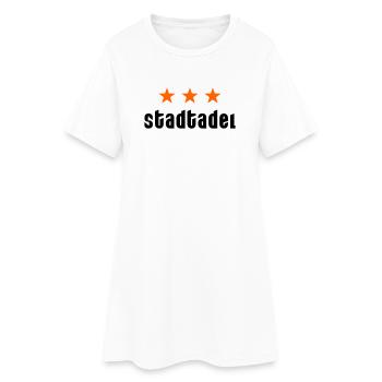 Noblesse de la ville avec étoiles - Robe T-shirt Femme - blanc - Devant