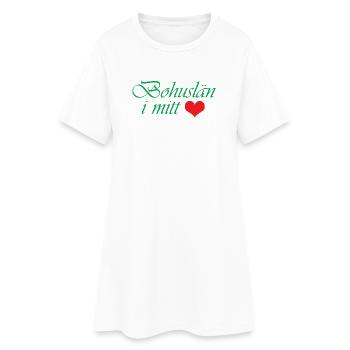 Bohuslän in meinem Herzen - Frauen T-Shirt-Kleid - Weiß - Vorne