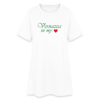 Vernazza in My Heart - Robe T-shirt Femme - blanc - Devant