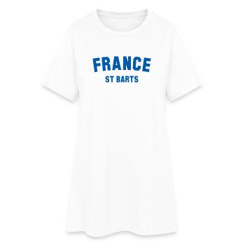 Saint-Barts, France, Caraïbes, Karibik - Robe T-shirt Femme - blanc - Devant