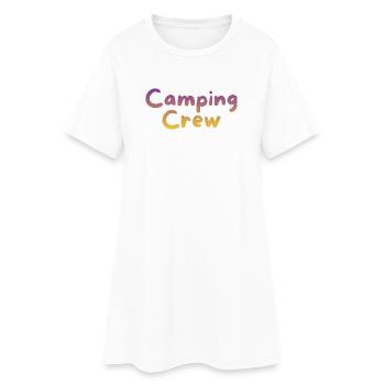 Équipe de camping - Robe T-shirt Femme - blanc - Devant