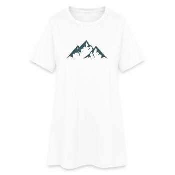 Mountains Berge - Women’s T-Shirt Dress - white - Front