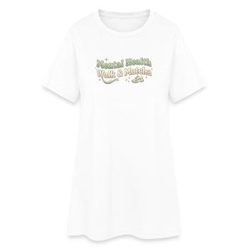 Matcha Walk Tea Walk Tendance Thé vert - Robe T-shirt Femme - blanc - Devant