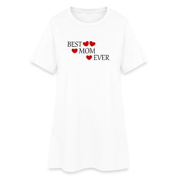 Muttertags Geschenk Mutter Muttertag Geschenkidee - Frauen T-Shirt-Kleid - Weiß - Vorne
