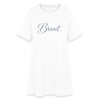 Braut - Frauen T-Shirt-Kleid - Weiß - Vorne