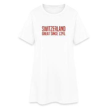 Suisse - Grande depuis 1291 - Schweiz - Schwiiz - Robe T-shirt Femme - blanc - Devant