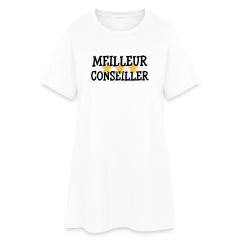 Meilleur Conseiller - Robe T-shirt Femme - blanc - Devant