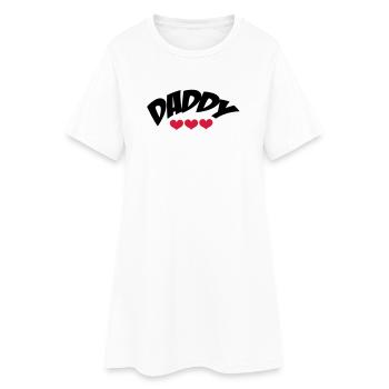 Daddy - Robe T-shirt Femme - blanc - Devant