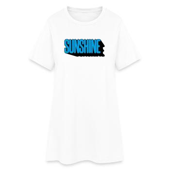 Sunshine - Women’s T-Shirt Dress - white - Front
