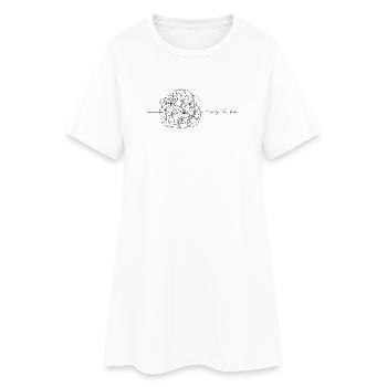 Ma vie - Robe T-shirt Femme - blanc - Devant