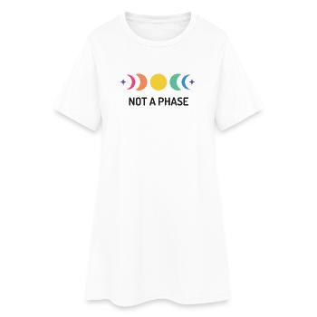 LGBT Pride Month - Keine Phase - Frauen T-Shirt-Kleid - Weiß - Vorne