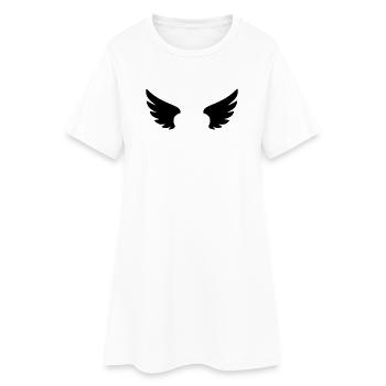 Engel Piktogramm | Schutzengel & Glaube Symbol - Frauen T-Shirt-Kleid - Weiß - Vorne
