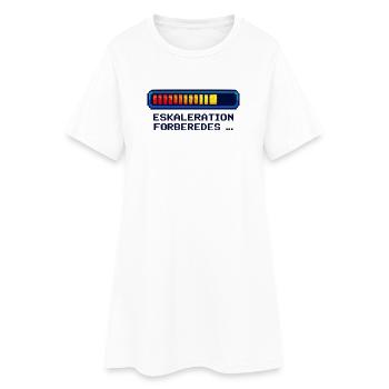 Eskalations Shirt für Nerds & Geeks Dänisch - Frauen T-Shirt-Kleid - Weiß - Vorne