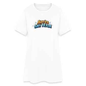 Après Ski Team - Frauen T-Shirt-Kleid - Weiß - Vorne