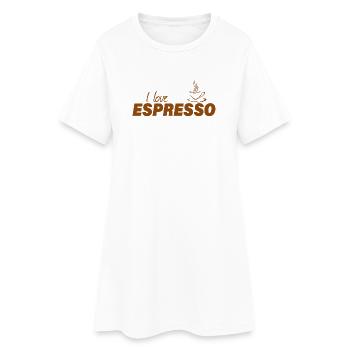 J’ADORE L’ESPRESSO - Robe T-shirt Femme - blanc - Devant