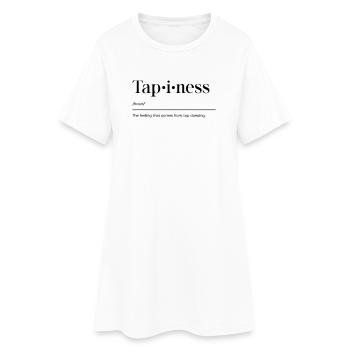 Tap Dance Shirt - Women’s T-Shirt Dress - white - Front