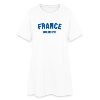 Mulhouse, France, France - Robe T-shirt Femme - blanc - Devant