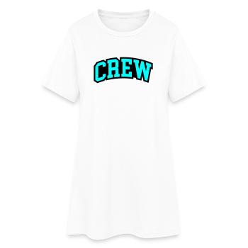 Lettrage de l’équipage - Robe T-shirt Femme - blanc - Devant