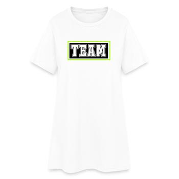 Équipe - Robe T-shirt Femme - blanc - Devant