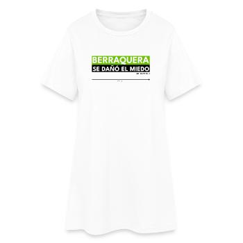 BERRAQUERA - SE DAÑÓ EL MIEDO - Women’s T-Shirt Dress - white - Front