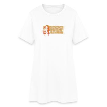 Gustav Klimt, logo de la poitrine : Nuda Veritas 1898 - Robe T-shirt Femme - blanc - Devant
