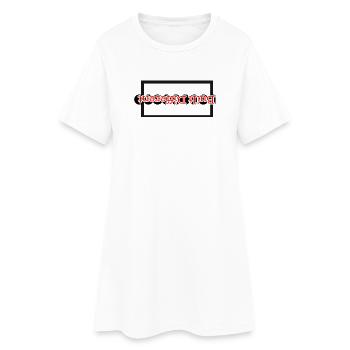 Construit différemment - À l’envers - Robe T-shirt Femme - blanc - Devant