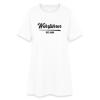 Chef des pompiers 2026 Grade Pompiers volontaires - Robe T-shirt Femme - blanc - Devant