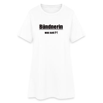 La femme des Grisons était Sust Design - Robe T-shirt Femme - blanc - Devant