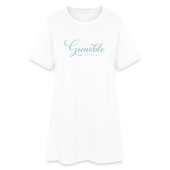 GRENOBLE Apres-Ski - French Alps - France - Frauen T-Shirt-Kleid - Weiß - Vorne