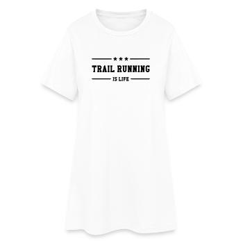 Course à Pied / Running / Jogging / Coureur - Robe T-shirt Femme - blanc - Devant