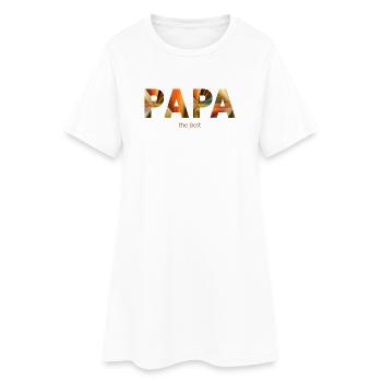 Papa - mon ancre - Robe T-shirt Femme - blanc - Devant